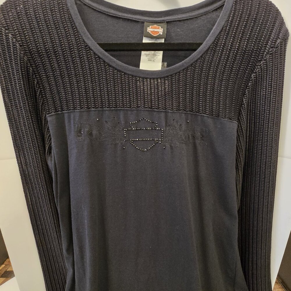 Harley-Davidson Long Sleeve Black Top